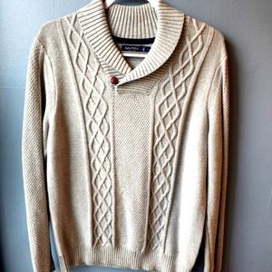 Nautica Light Gray Knitted Sweater - M